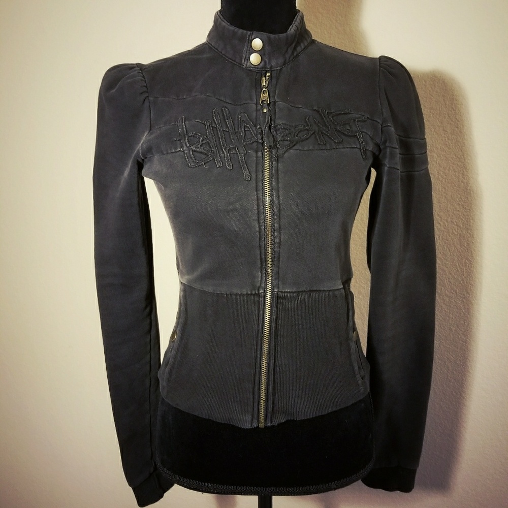 Billabong moto zip-up sweatshirt
